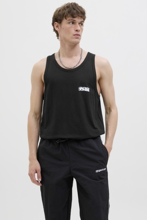 Jack & Jones jcosago small logo slub tank top